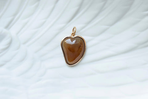 Late 19th Century Agate Witch's Heart Necklace