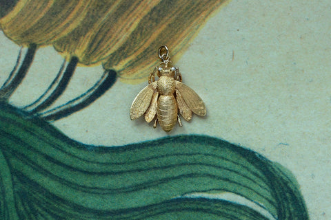 Victorian Gold 'BEE' Pendant