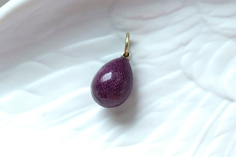 Antique Enamel Egg Pendant 