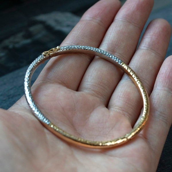 French Bicolor Gold and Platinum Bracelet