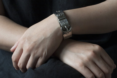 Victorian Sterling Buckle Bangle