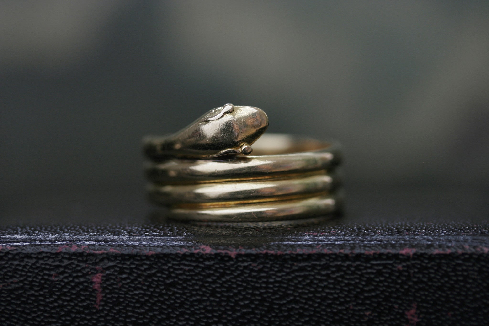 LAELIUS Antiques – Triple Coiled Wide Snake Ring