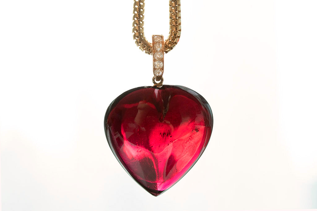 Double Heart Garnet Necklace & Stud Earrings Set in Sterling Silver | eBay