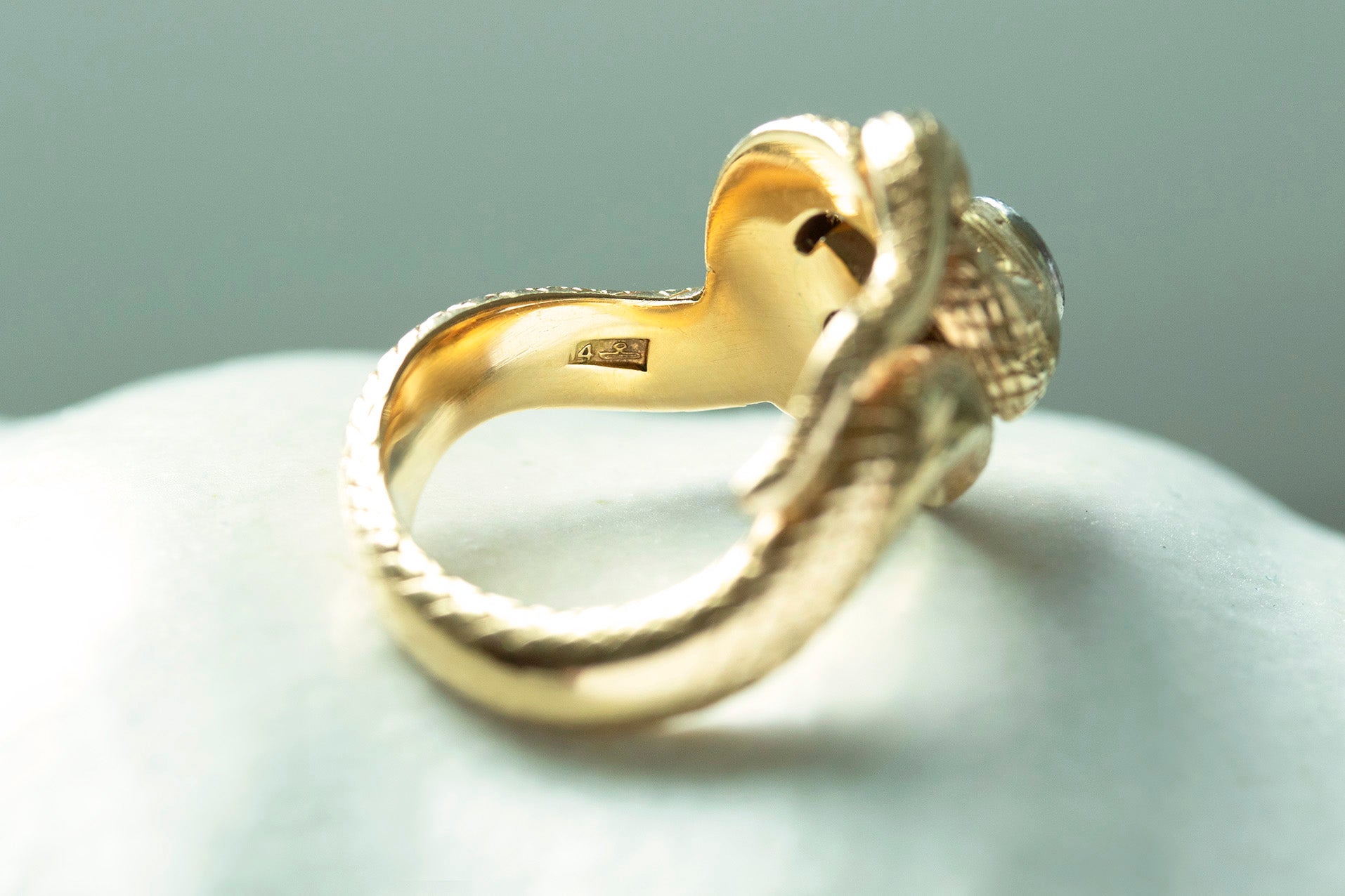 LAELIUS Antiques Early 20th Century Chunky Snake Ring