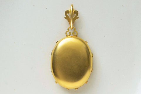 Victorian Oversized Gold Locket