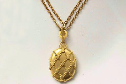 Victorian Oversized Gold Locket