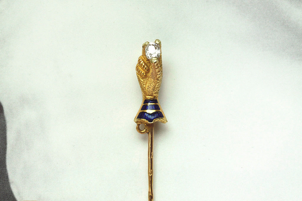 Antique LARGE Louis Philippe Georgian French Stickpin Stick Pin w - Ruby  Lane