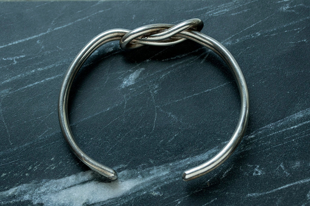 Vintage single knot silver925 bracelet-注意事項-