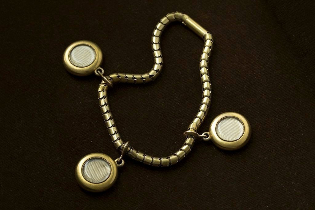 LAELIUS Antiques – Victorian Starburst Hidden Locket Bracelet