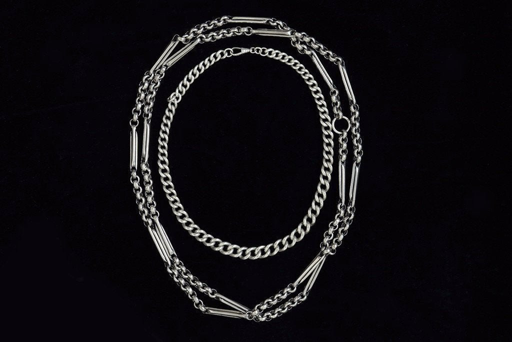 Extra long sterling hot sale silver chain